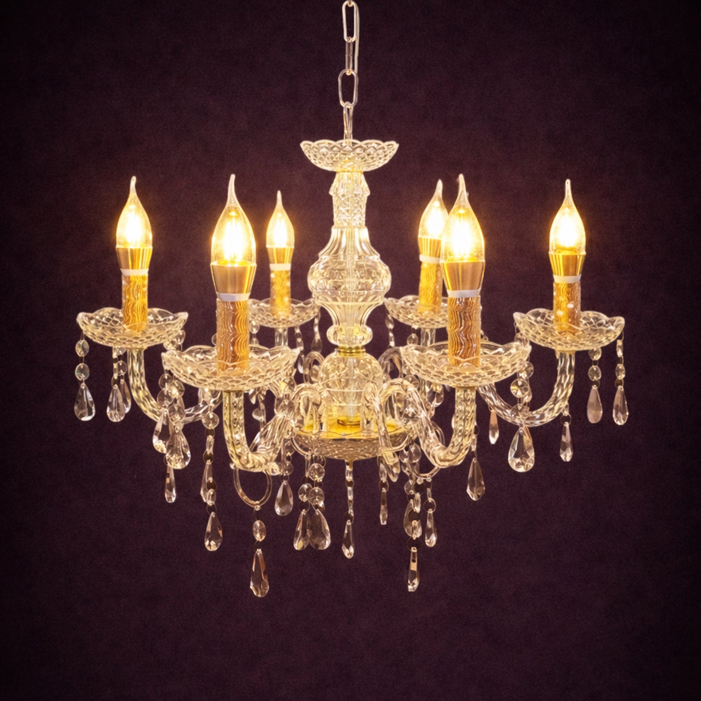 Acrylic 6 Arms Chandilier