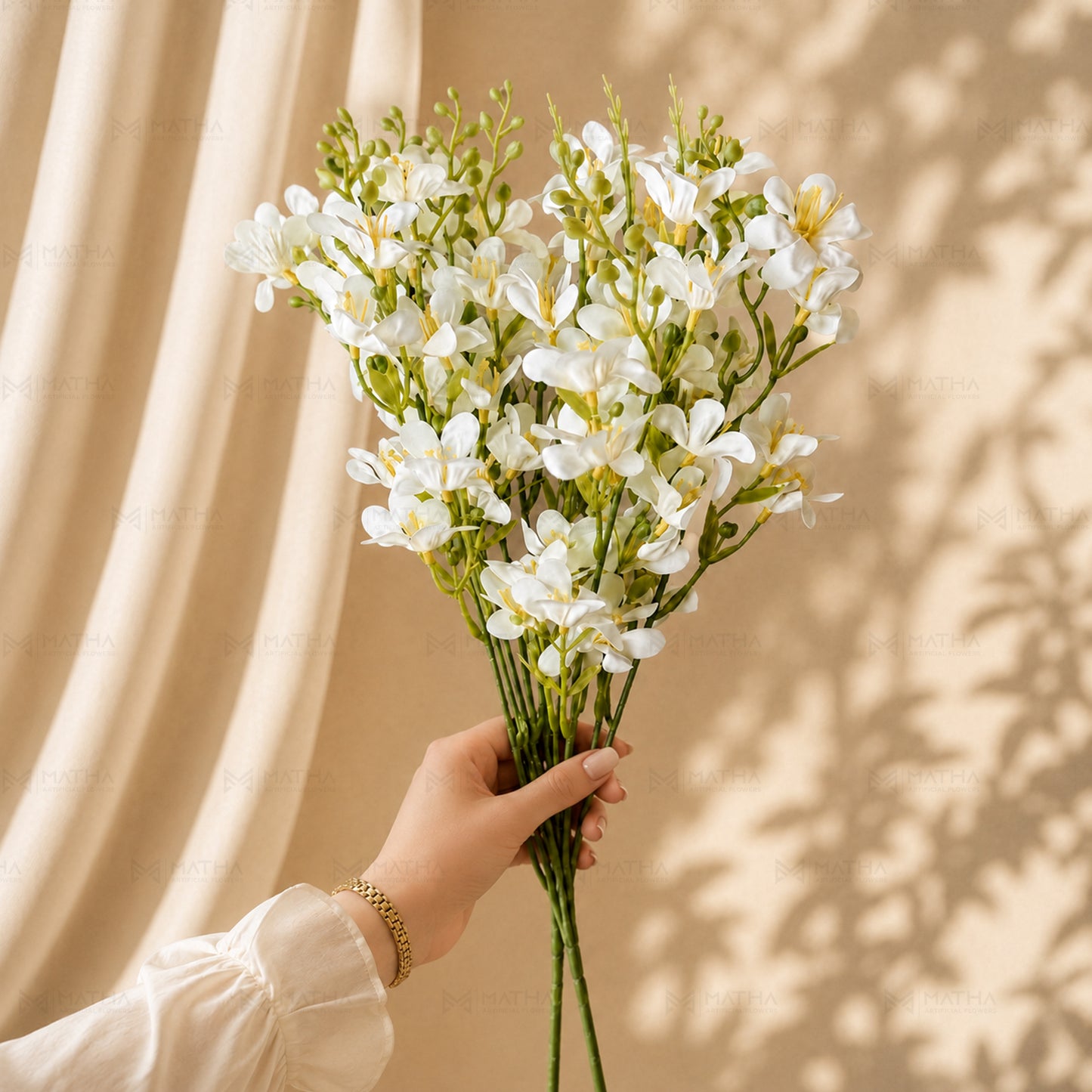 Artificial White daisy Flower Bunch