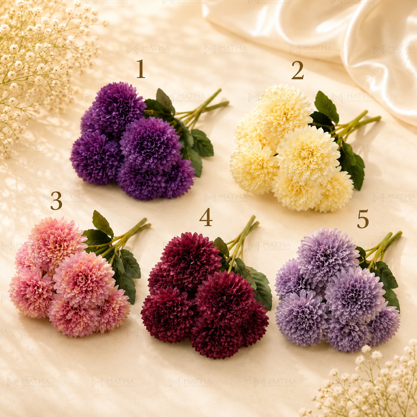 Artificial Chrysanthemum Bunch