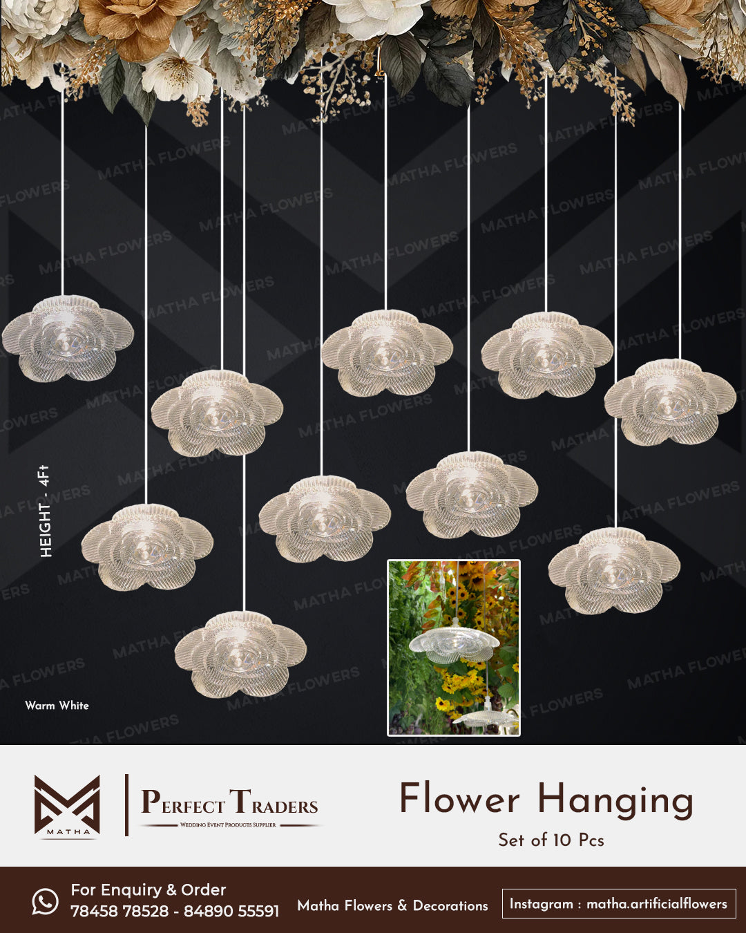 Flower Hanging | Set of 10 Pcs