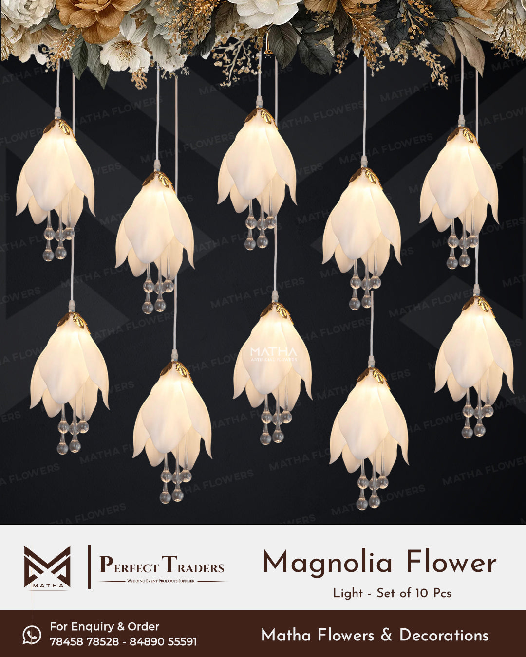 Magnolia Hanging | Set of 10 Pcs