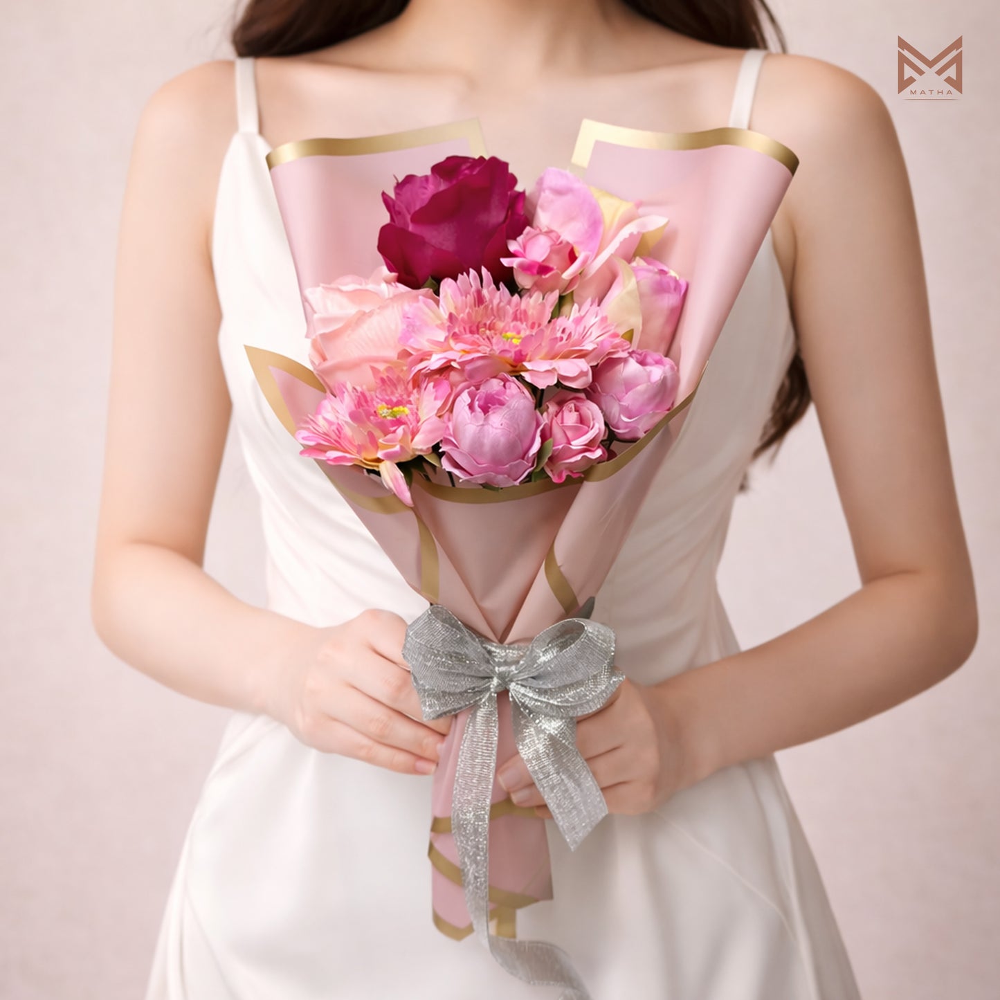 Pink Bouquet | 12 Inch