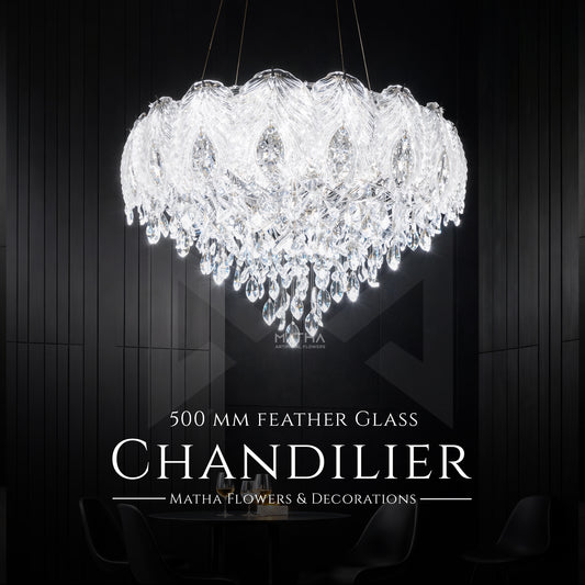 Crystal Glass Chandelier – 600MM