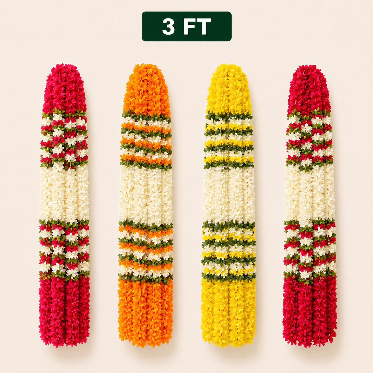 3Ft Traditional Garland | Pack of 2 Pcs