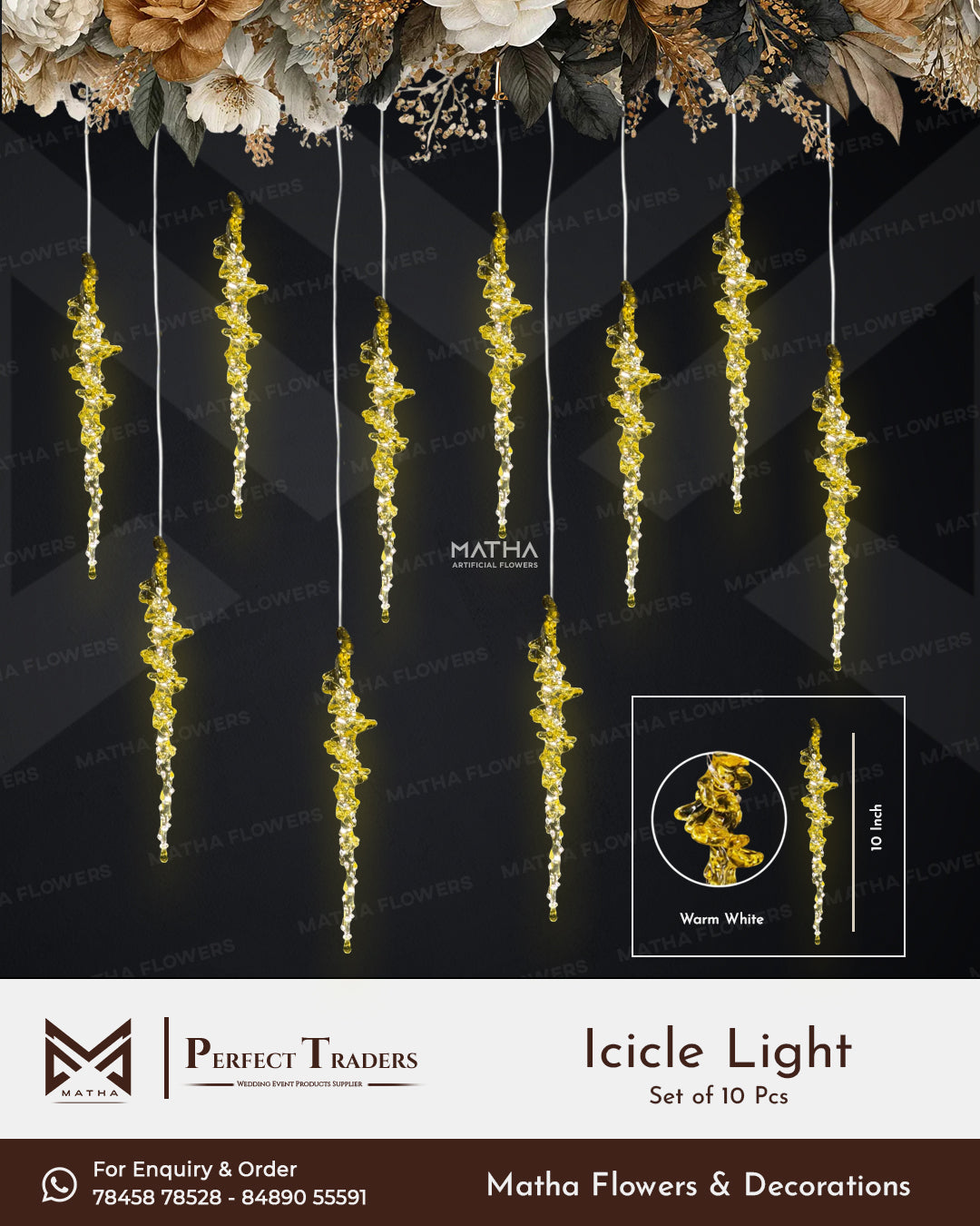 Icicle Light | Set of 10 Pcs