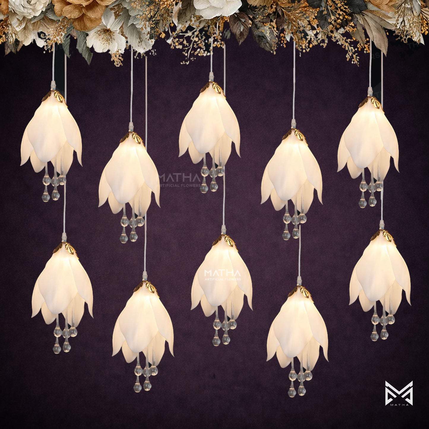 Magnolia Hanging | Set of 10 Pcs