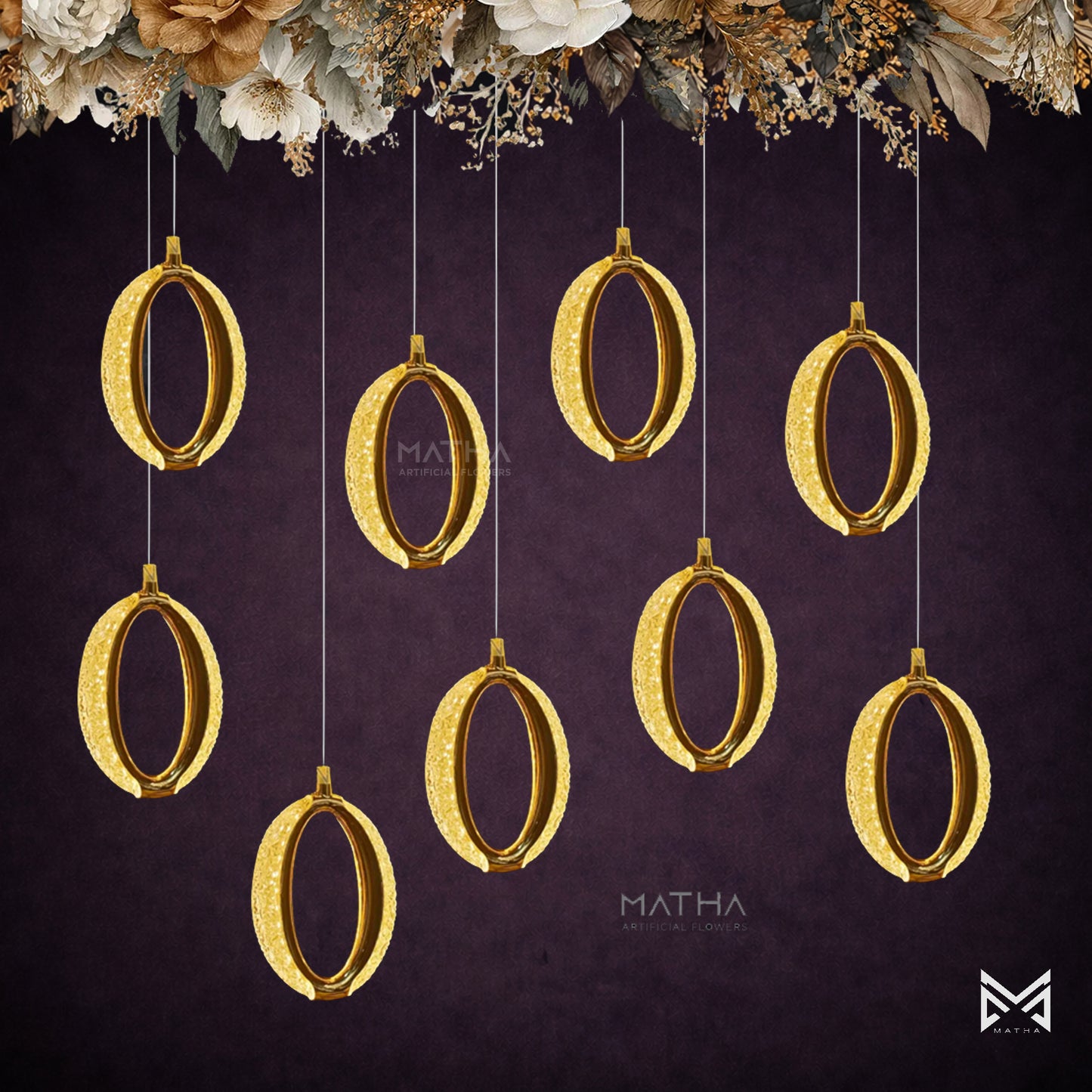 Oval Hanging | Set of 10 Pcs