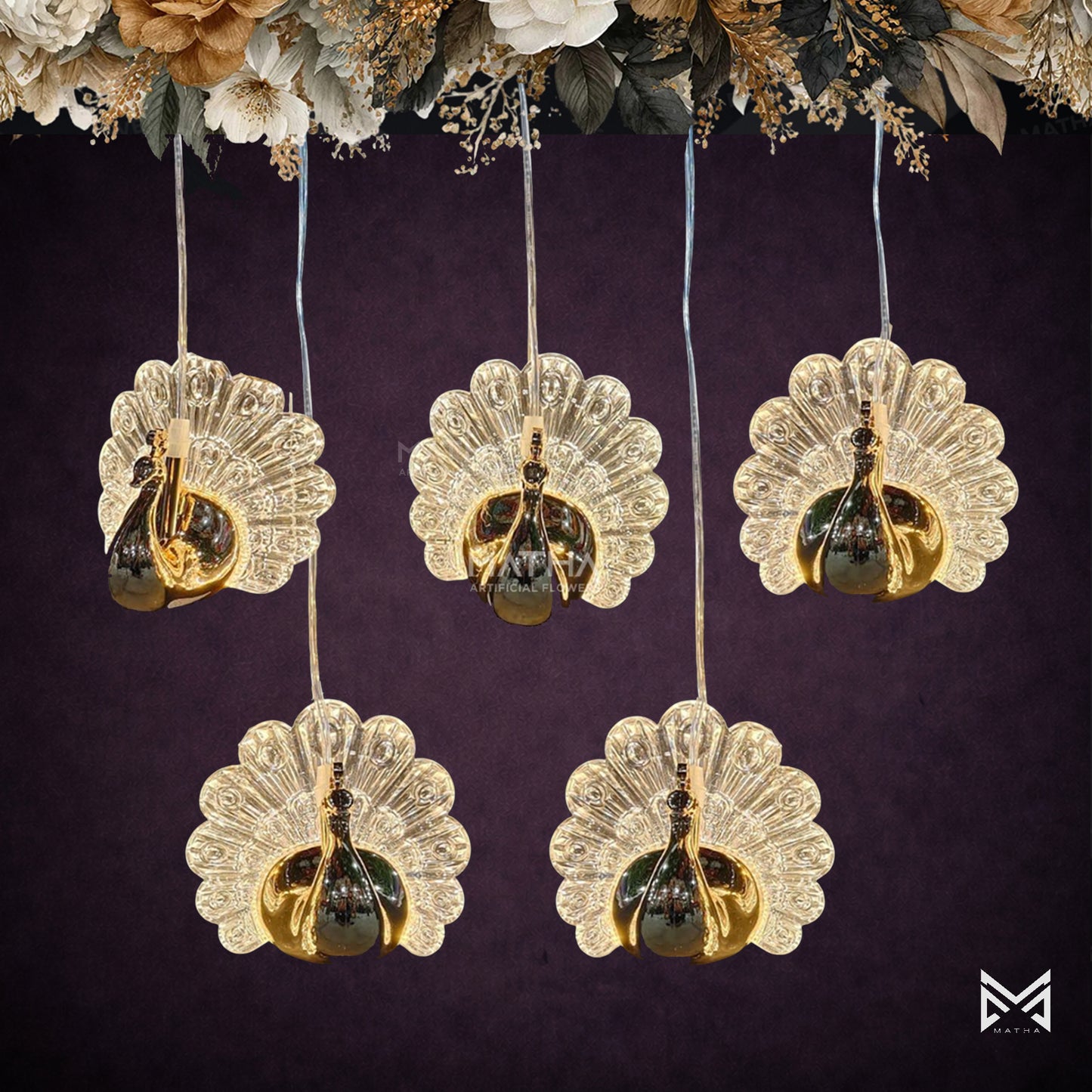 Peacock Hanging | Set of 5 Pcs