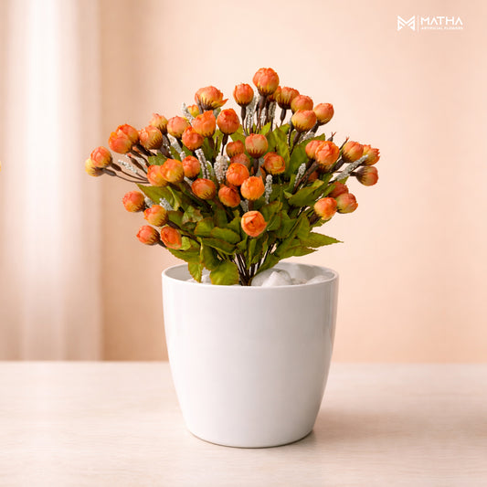 Bud Flower with Pot | 12 Inch