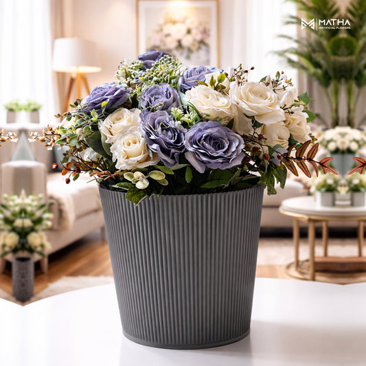 Flower Basket with Flowers | 15 Inch